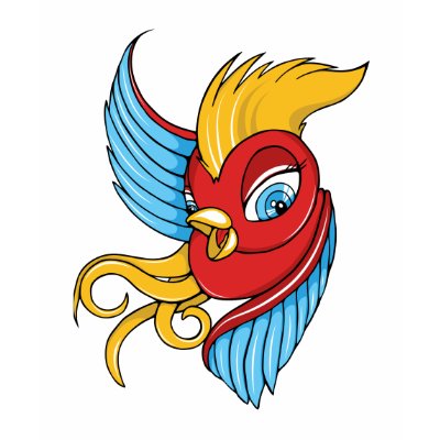 Old Skool Tattoo Sparrow T-shirt by SmashingTees Old Skool Tattoo Sparrow T-shirt by SmashingTees