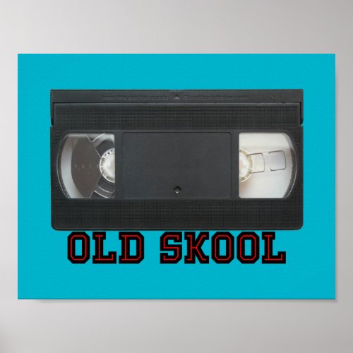 Old Skool - VHS Tape Poster