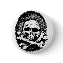 Old skull badge buttons by Junglegeorge Old skull badge buttons