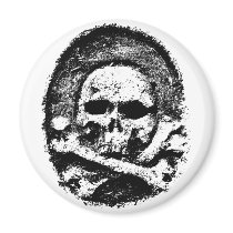 Old skull magnet