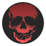 Old Skull red Stickers