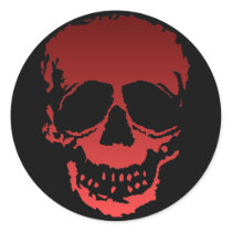 Old Skull red stickers by JKcoder Old Skull red stickers