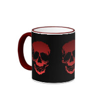 Old Skulls black and red Coffee Mug