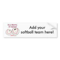 Old Softy at Heart bumper stickers by creationhrt Old Softy at Heart bumper stickers