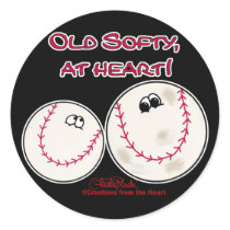 Old Softy at Heart stickers by creationhrt Old Softy at Heart stickers