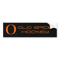 Old Spice Hockey Bumper Sticker bumper stickers by italian42 Old Spice Hockey Bumper Sticker bumper stickers