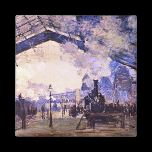 Old St Lazarre Station by Claude Monet Fridge Magnets