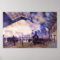 Old St Lazarre Station by Claude Monet Print