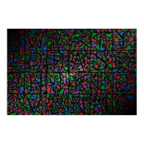 Old stained-glass window 2 posters by vladstudio Old stained-glass window 2 posters