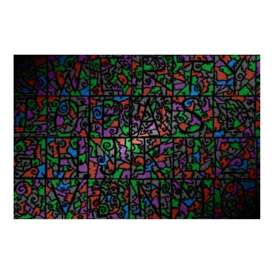 Old stained-glass window 2 posters by vladstudio