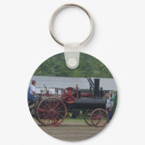 Old Steam Engine Tractor keychains