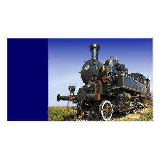 old steam locomotive business cards