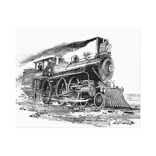 Old Steam Canvas Print Zazzle