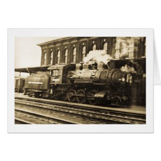 Old Steam Railroad Engine 6995 card