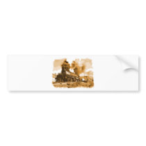 Old Steam Train Bumper Sticker