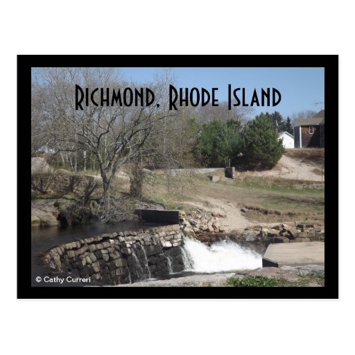 Old Stone Dam Richmond, Rhode Island Postcard Zazzle