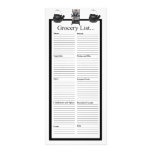 Old Stove and Tea Kettle Design Grocery List Full Color Rack Card