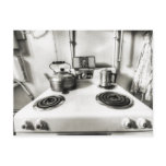 Old Stove with Tea Kettle Postcard