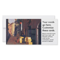Old Street in Nice France painting art Vallatton Photo Card