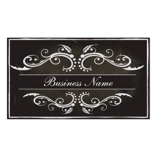 Old style Business Card 2 sides Template (front side)