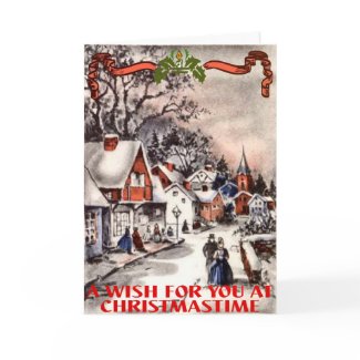 Old Style Christmas Card card