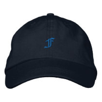 Old Style Letter F embroidered hats by ZazzleEmbroidery Old Style Letter F embroidered hats