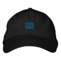 Old Style Letter W embroidered hats by ZazzleEmbroidery Old Style Letter W embroidered hats