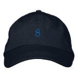 Old Style Number 8 Embroidered Hat