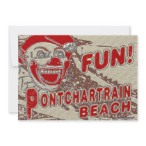 Old Style Pontchartrain Beach Sign Custom Announcements
