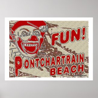 Old Style Pontchartrain Beach Sign print