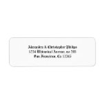 Old Style Vintage Return Address DYI Custom Return Address Label