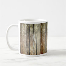 Old teak slats coffee mugs