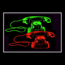 Old Telephone Collage-I posters