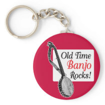 Old Time Banjo Keychain keychains