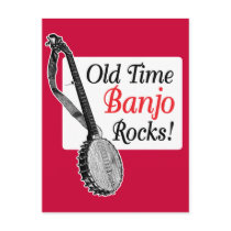 Old Time Banjo Postcard postcards