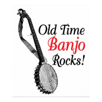 Old Time Banjo Poster posters