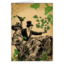 Old Time Carousing Greeting Card