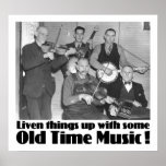 Old Time Music Poster posters