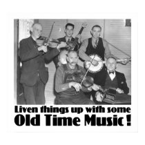 Old Time Music Poster posters