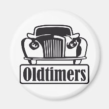 old timer fridge magnet