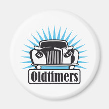 old timer fridge magnet
