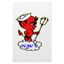 Old Timer Navy Red Devil stationery by Mustang_Lady Old Timer Navy Red Devil stationery
