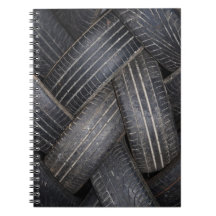 Old Tires for Recycling Spiral Notebook