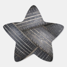 Old Tires for Recycling Star Sticker
