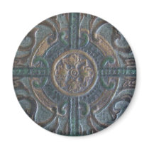Old Tooled Leather Journal Refrigerator Magnets