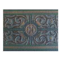 Old Tooled Leather Journal Postcards