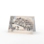 Old Town Auburn Christmas Sketch Cards