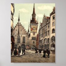 Old Town Hall, Munich, Bavaria, Germany magnificen Print