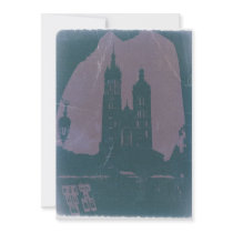 Old town Krakow Poland Invite
