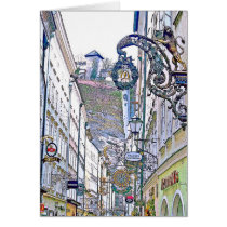old town - Salzburg cards by tzigan old town - Salzburg cards